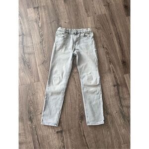 Mango Boy’s Gray Straight Leg Stretchy Jeans size 13-14